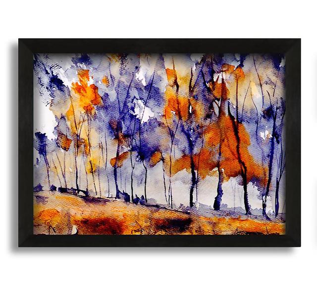 Autumn Trees - Picture Frame Painting on Canvas ClassicLiving Size: 42cm H x 60cm W x 10cm D on Productcaster.