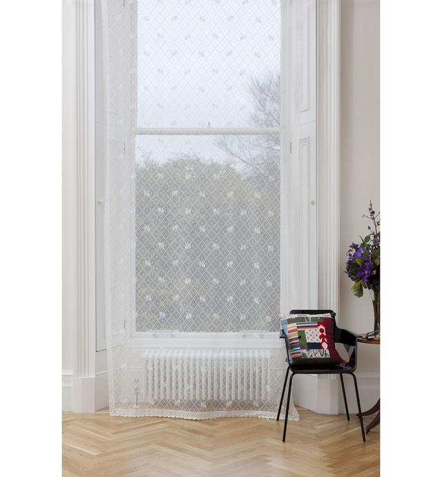 Damiya Cotton Blend Sheer Rod Pocket Curtain Panel Rosalind Wheeler Panel Size: 150 W x 320 D cm, Colour: White on Productcaster.