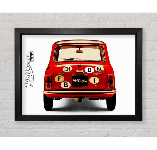 Mini Cooper Retro Heck - Druck Rosalind Wheeler Größe: 84,1 cm H x 118,9 cm B x 3,4 cm T on Productcaster.