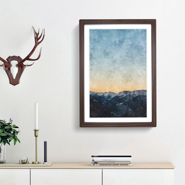 Ahrntal Mountain Valley in Italy - Picture Frame Painting Print East Urban Home Size: 63cm H x 45cm W x 2cm D, Frame Option: Walnut Framed on Productcaster.