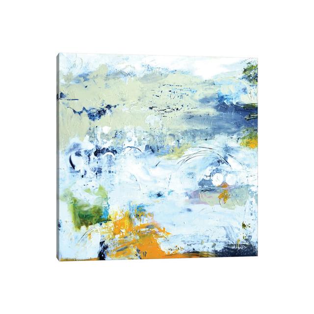 Abstract Beach by Karen Fields - Wrapped Canvas Painting Metro Lane Size: 45.72cm H x 45.72cm W x 1.905cm D on Productcaster.