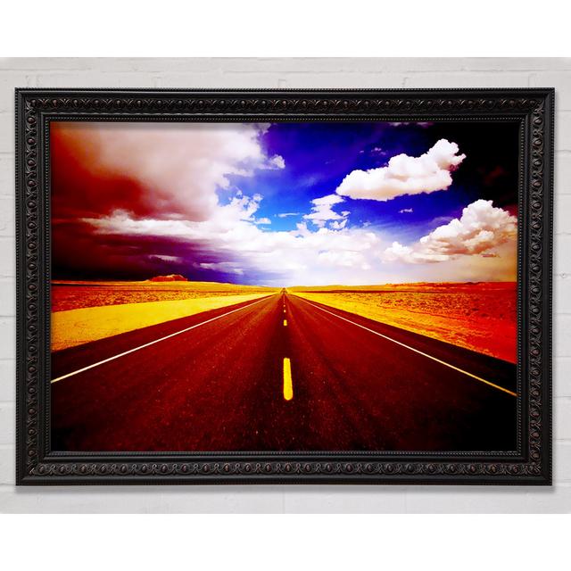 The Red Road To Nowhere Framed Print Bright Star Size: 29.7cm H x 42cm W on Productcaster.