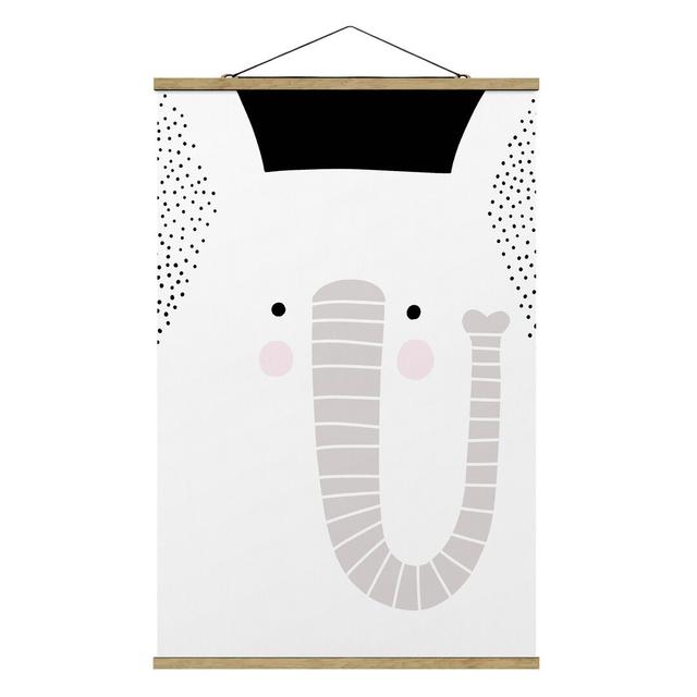 Elephant - Graphic Art Print Isabelle & Max Size: 120cm H x 80cm W x 0.3cm D on Productcaster.