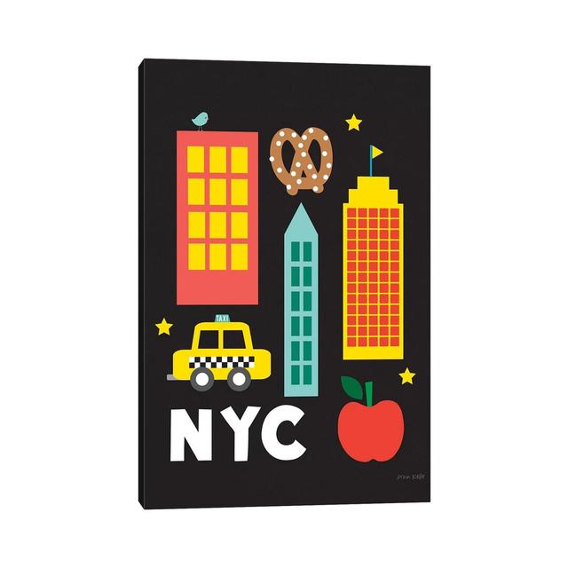 City Fun NYC by Ann Kelle - Wrapped Canvas Graphic Art ClassicLiving Size: 45.72cm H x 30.48cm W x 1.91cm D on Productcaster.