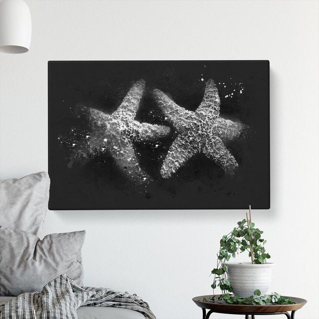 Two Starfish - Wrapped Canvas Graphic Art Print East Urban Home Size: 50cm H x 76cm W x 3cm D on Productcaster.