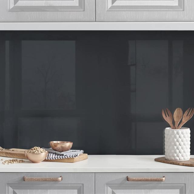 Kitchen Backsplash - Slate Blue Ebern Designs Colour: Grey on Productcaster.