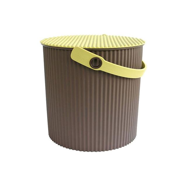 Omnioutil Plastic Bucket Symple Stuff Colour: Brown/Yellow on Productcaster.