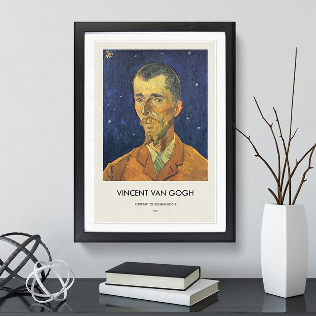 Eugene Boch by Vincent Van Gogh - Picture Frame Graphic Art East Urban Home Size: 65cm H x 48cm W x 2cm D, Frame Option: Black Framed on Productcaster.