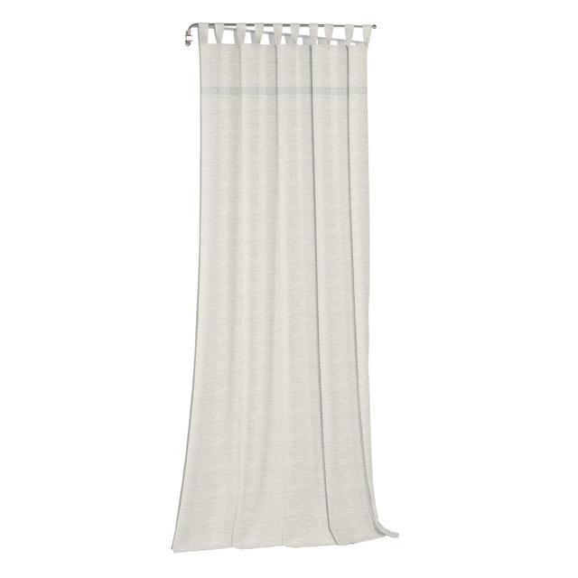 Vorhang Salley mit Schlaufen (1 Stück), blickdicht Brayden Studio Size: 132 W x 225 D cm, Curtain Colour: White on Productcaster.