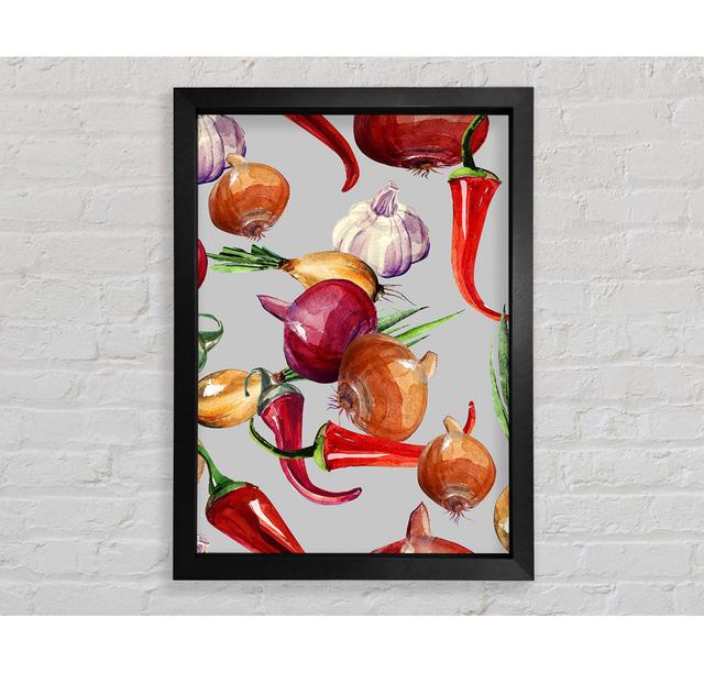 Vegetable Selection 4 - Single Picture Frame Art Prints August Grove Size: 59.7cm H x 42.1cm W x 3.4cm D on Productcaster.