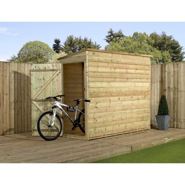 3 Ft. W x 12 Ft. D Shiplap Pent Wooden Shed Empire Sheds Ltd on Productcaster.