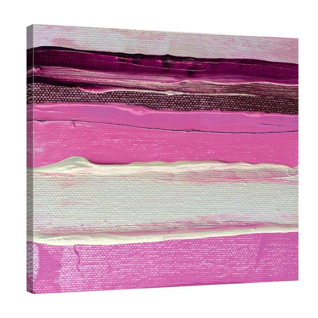 Pink Stripe 2 by Kent Youngstrom - Wrapped Canvas Graphic Art Print East Urban Home Size: 91cm H x 91cm W x 4cm D on Productcaster.