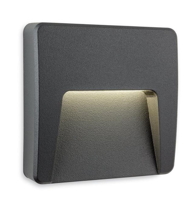 Trae Graphite 4.72cm H Integrated LED Outdoor Flush Mount Ivy Bronx on Productcaster.