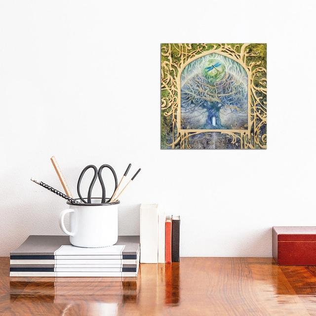 Verdant Peek II by Stephanie Law - Wrapped Canvas Gallery-Wrapped Canvas Giclée ClassicLiving Size: 30.48cm H x 30.48cm W x 1.91cm D on Productcaster.