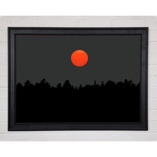 The Red Sun Over The Grey Treeline - Print Rosalind Wheeler Size: 29.7cm H x 42cm W x 1.5cm D on Productcaster.