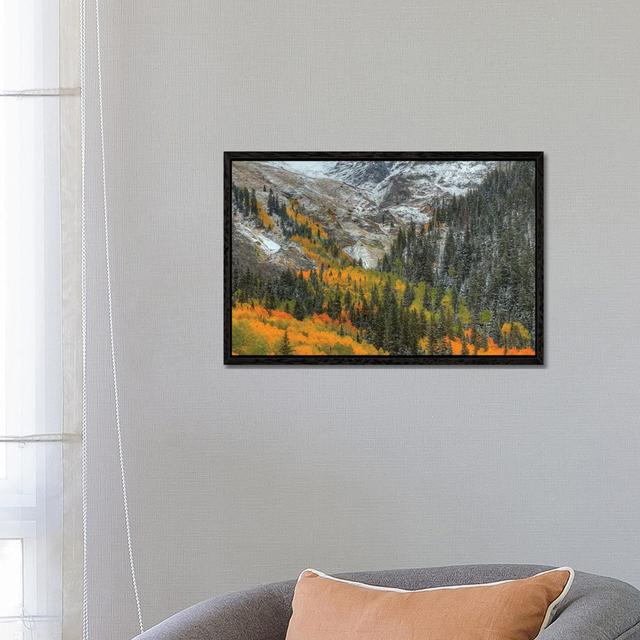 Mountains And Aspens by Bill Sherrell - Gallery-Wrapped Canvas Giclée on Canvas Union Rustic Size: 45.72cm H x 66.04cm W x 3.81cm D, Format: Black Fra on Productcaster.