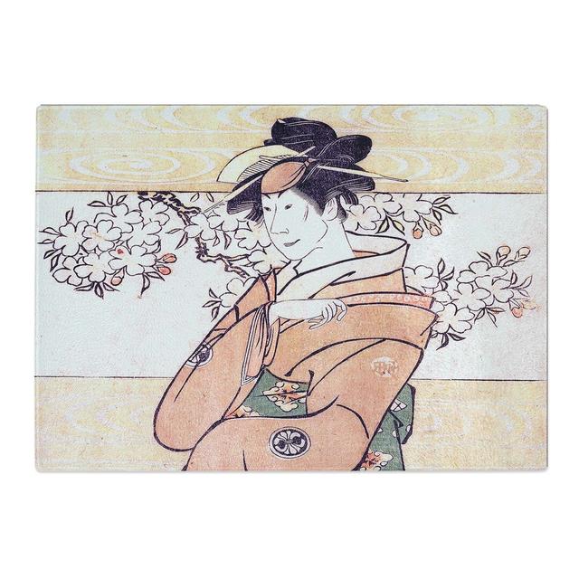 Tempered Glass Segawa Tomisaburo II by Sharaku Toshusai Chopping Board East Urban Home Size: 28.5 cm x 20 cm on Productcaster.