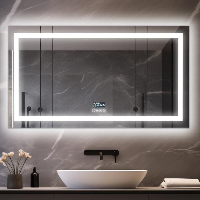 Courtny Blutooth LED Mirror Metro Lane Size: 23.62" x 39.37" on Productcaster.