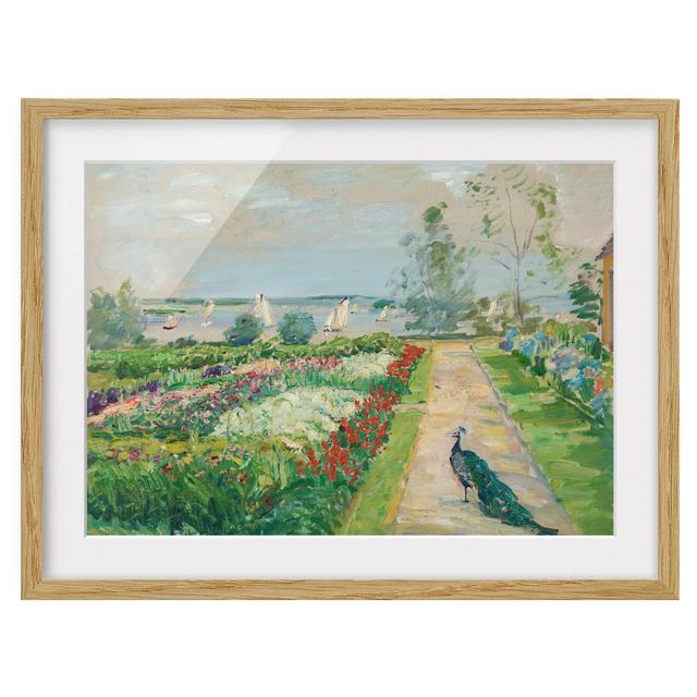 Gerahmtes Wandbild Park Am Wannsee von Max Slevogt ClassicLiving Rahmenauswahl: Brauner Rahmen, Größe: 40 cm H x 55 cm B x 2 cm T on Productcaster.