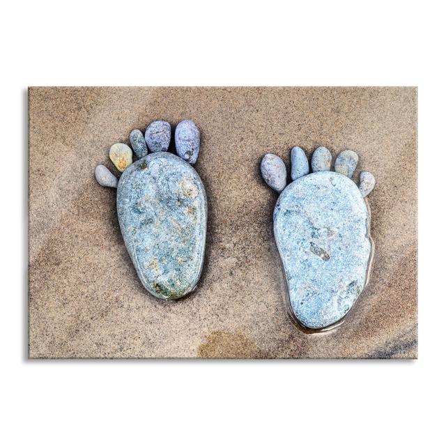 Stone Footprints - Unframed Photograph on Glass Brayden Studio Size: 70cm H x 100cm W on Productcaster.