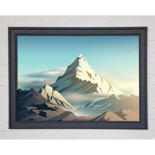 On Top a Mountain Peak Digital - Single Picture Frame Art Prints Union Rustic Size: 21cm H x 29.7cm W on Productcaster.