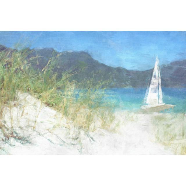 Yacht Waiting - Wrapped Canvas Painting Longshore Tides Size: 30cm H x 46cm W x 3.8cm D on Productcaster.