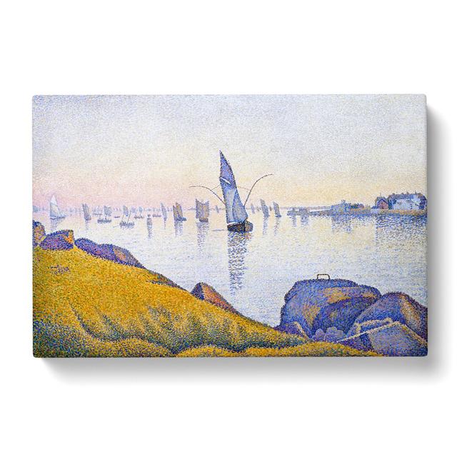 Evening Calm by Paul Signac - Wrapped Canvas Painting East Urban Home Size: 50cm H x 76cm W x 3cm D on Productcaster.