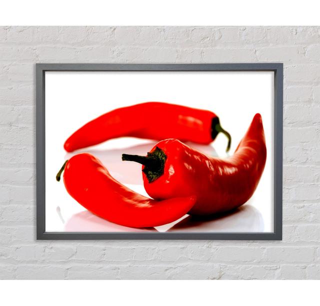 Red Pepper Trio - Print Bright Star Size: 100cm H x 141.4cm W x 3.3cm D on Productcaster.