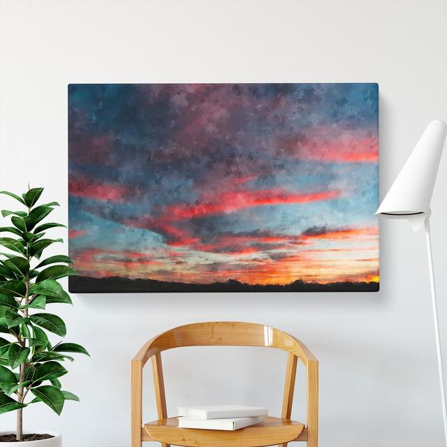 Sunset View Vol.2 Painting East Urban Home Size: 35cm H x 76cm W x 3cm D on Productcaster.