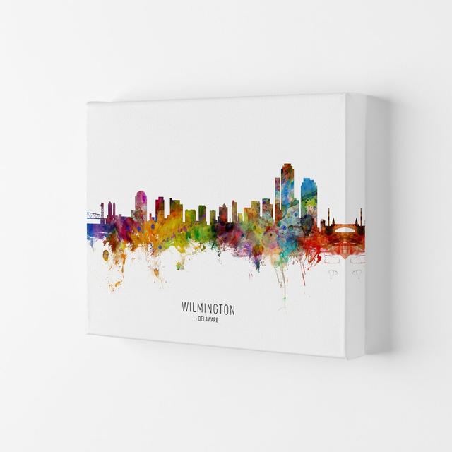 Wilmington Delaware Skyline by Michael Tompsett - Print Latitude Run Format: Wrapped Canvas, Size: 42cm H x 59.4cm W x 4cm D on Productcaster.