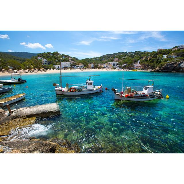 Cala Vedella by LUNAMARINA - Wrapped Canvas Print Breakwater Bay Size: 51cm H x 76cm W on Productcaster.