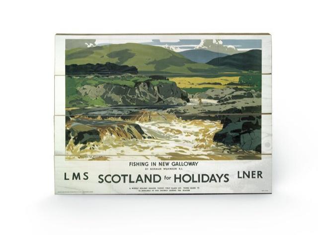 Scotland for Holiday 2 Vintage Advertisement East Urban Home Mount Colour: No Mount, Format: Wood, Size: 40cm H x 59cm W on Productcaster.