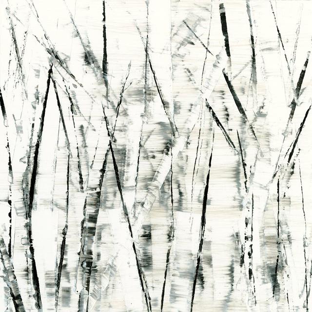 Birches II by Sharon Gordon - Wrapped Canvas Painting Metro Lane Size: 30cm H x 30cm W x 3.8cm D on Productcaster.