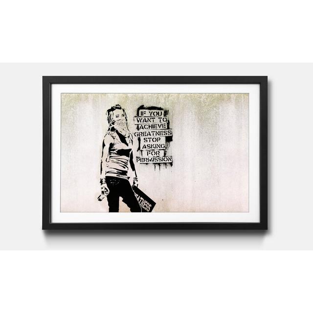 Gerahmtes Poster No. 7 von Banksy Ebern Designs Maße: 22 cm H x 32 cm B x 2,2 cm T on Productcaster.