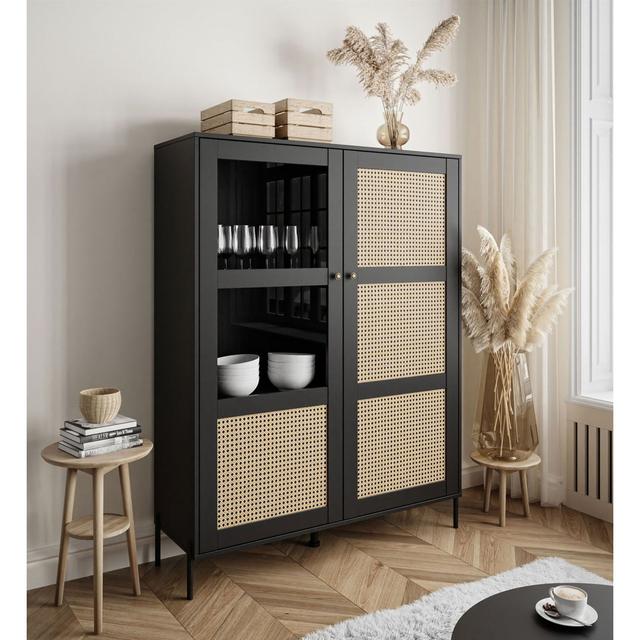 Vitrine Fabiano Sansibar Home Farbe: Schwarz on Productcaster.