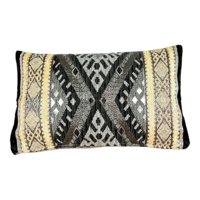 Benine Geometric Rectangular Lumbar Pillow Cover Latitude Vive on Productcaster.