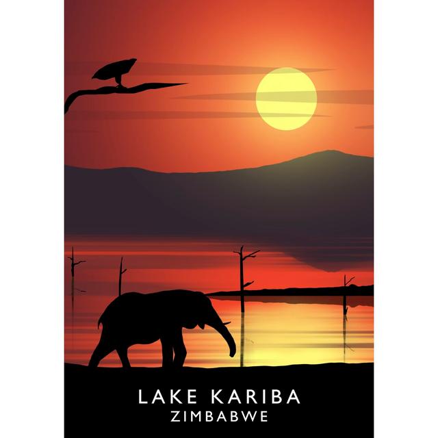 Lake Kariba by Richard O'Neil - Print East Urban Home Size: 50 cm H x 40 cm W x 1 cm D, Format: No Frame on Productcaster.