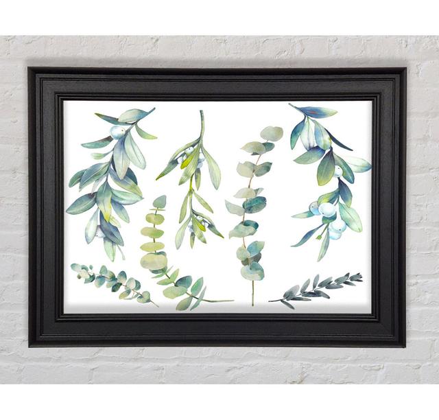 Green Foliage Of Nature - Single Picture Frame Art Prints Rosalind Wheeler Size: 21cm H x 42cm W x 8cm D on Productcaster.