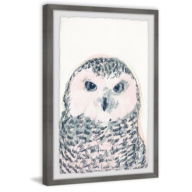 Deandre Funky Owl Portrait IV - Drawing Zoomie Kids Size: 45cm H x 38cm W on Productcaster.