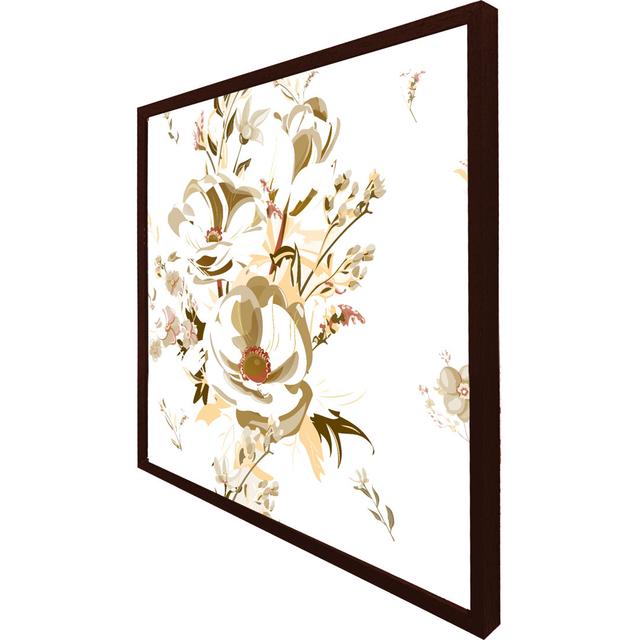 Edwardsburg Golden Flower - Single Picture Frame Art Prints ClassicLiving Size: 41cm H x 41cm W x 4cm D, Format: Brown Framed on Productcaster.