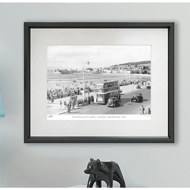 Weston-Super-Mare, Central Promenade 1950 - Single Picture Frame Print The Francis Frith Collection Size: 60cm H X 80cm W x 2cm D on Productcaster.