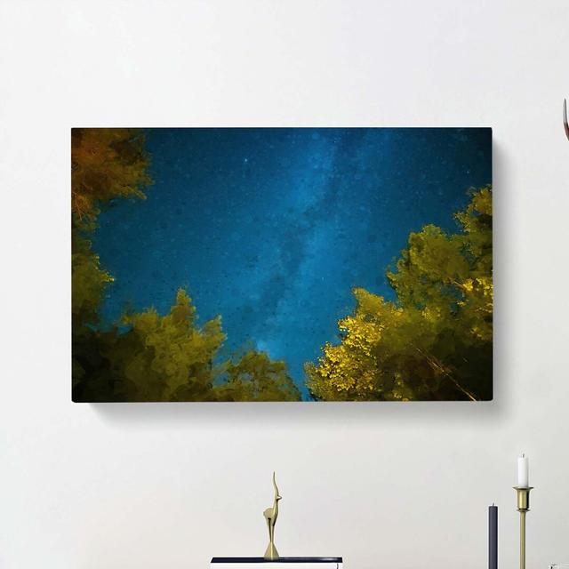 Beneath the Stars in Abstract - Wrapped Canvas Painting Print East Urban Home Size: 60cm H x 91cm W x 3cm D on Productcaster.