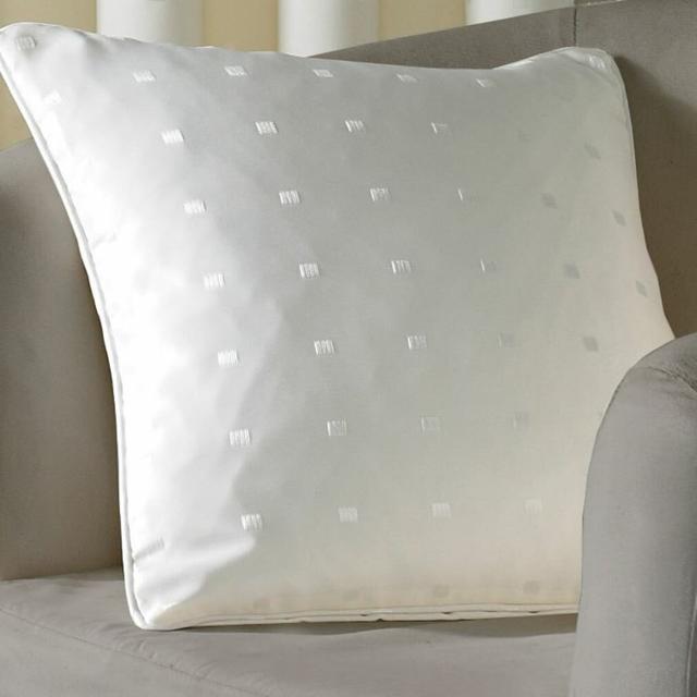 Norush Madison Feathers Geometric Cushion with Filling 17 Stories Size: 55 x 55cm , Colour: Cream on Productcaster.