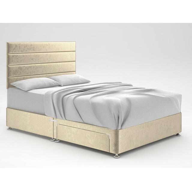 Ikin Divan Bed Base 17 Stories Storage Type: 2 Drawers Same Side, Colour: Black, Size: Small Single on Productcaster.