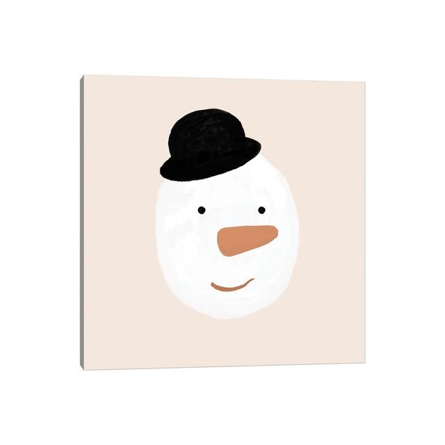 Snowman - Wrapped Canvas Painting The Seasonal Aisle Size: 45.72cm H x 45.72cm W x 1.91cm D on Productcaster.