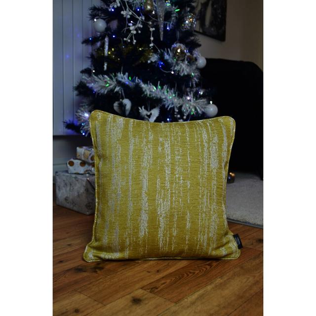 Textured Chenille Cushion Latitude Run Product Type: Cushion Cover, Size: 50cm x 30cm, Colour: Mimosa Yellow on Productcaster.