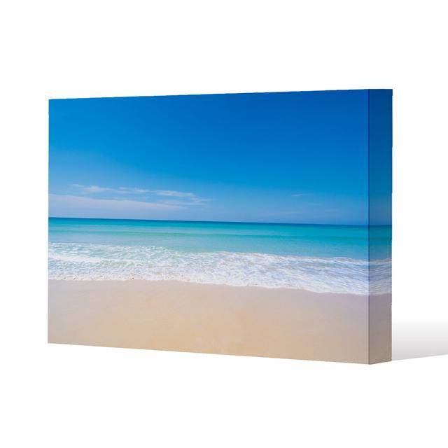 Nature Landscape View Of Beautiful Tropical Beach And Sea In Sunny Day Canvas Print Andrew Lee on Productcaster.