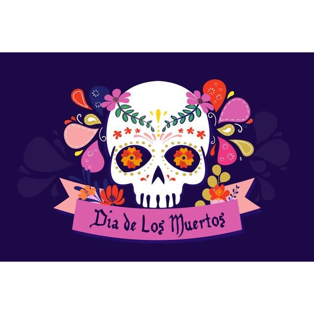 Day of the Dead - Wrapped Canvas Graphic Art The Seasonal Aisle Size: 51cm H x 76cm W x 3.8cm D on Productcaster.