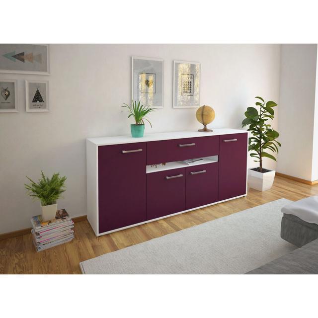 Lilllie 180cm Wide 1 Drawer Sideboard 17 Stories Colour: Purple/White on Productcaster.