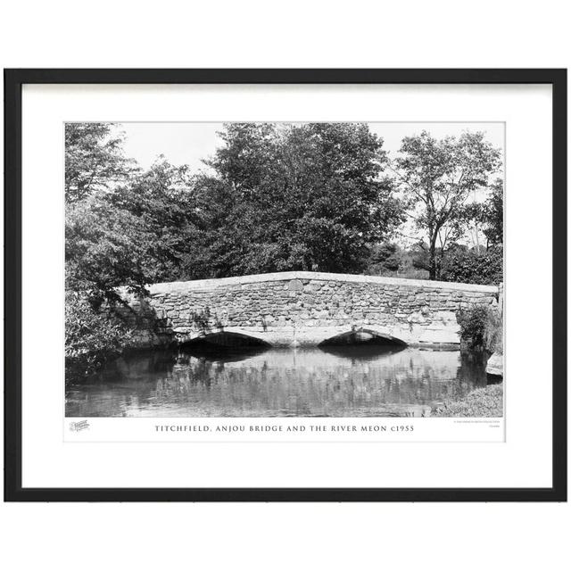 'Titchfield, Anjou Bridge and the River Meon C1955' by Francis Frith - Picture Frame Photograph Print on Paper The Francis Frith Collection Size: 45cm on Productcaster.